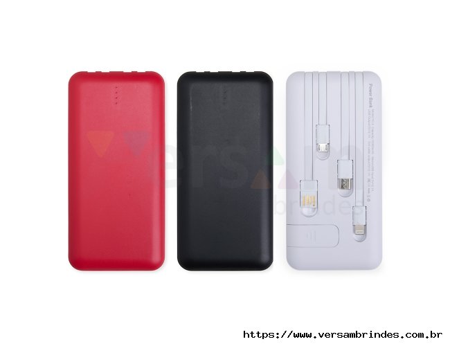 Power Bank 10.000mAh com Lanterna e Multissadas